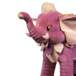 راکر فیل کودک چوبی بنفش -اسباب بازی